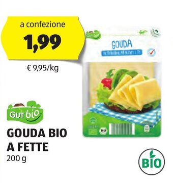 ALDI GOUDA BIO A FETTE 200 g offerta