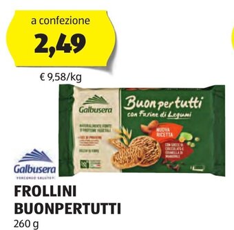 ALDI Galbusera FROLLINI BUONPERTUTTI 260 g offerta