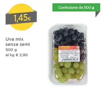 DPiù Uva mix senza semi 500g offerta