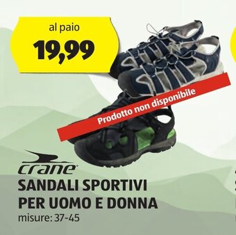 ALDI crane SANDALI SPORTIVI PER UOMO E DONNA offerta