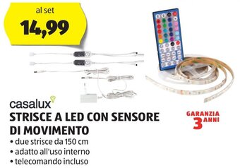 casalux STRISCE A LED CON SENSORE DI MOVIMENTO