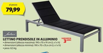 ALDI belavi. LETTINO PRENDISOLE IN ALLUMINIO offerta