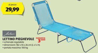 ALDI belavi. LETTINO PIEGHEVOLE offerta