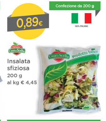 DPiù Cuor di Scelta Insalata sfiziosa 200g offerta