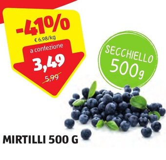 ALDI MIRTILLI 500 G offerta