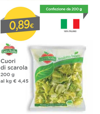 DPiù Cuor di Scelta Cuori di scarola 200g offerta