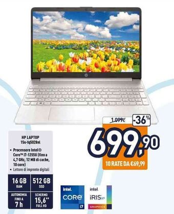 Unieuro HP LAPTOP 15s-fq5028nl offerta