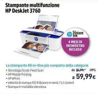 La Stampante All-in -One piu compatita 3760