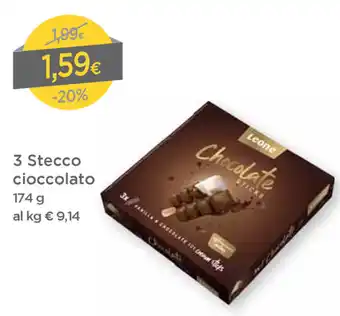 DPiù Leone 3 Stecco cioccolato 174g offerta