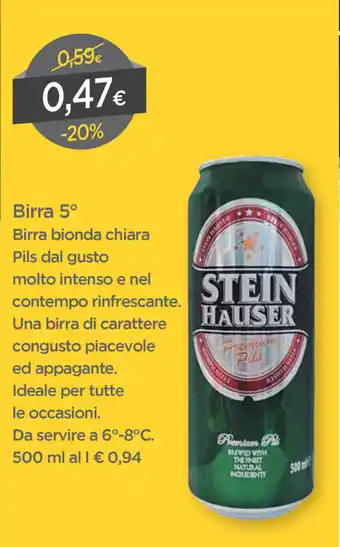 Stein Hauser Birra 5° 500ml