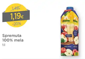 DPiù Spremuta 100% mela 1l offerta