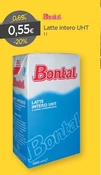DPiù Bontal Latte intero UHT 1l offerta