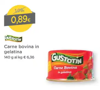 DPiù Gustotin Carne bovina in gelatina 140g offerta