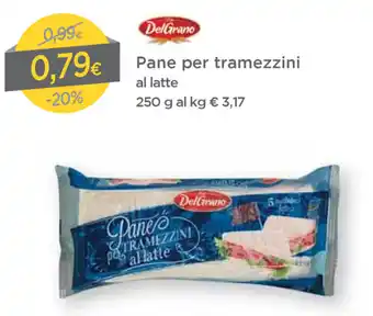 DPiù DelGrano Pane per tramezzini 250g offerta