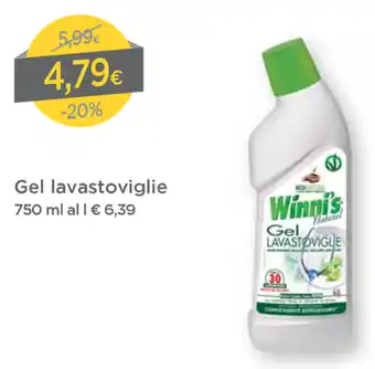 DPiù Winni's Gel lavastoviglie 750ml offerta