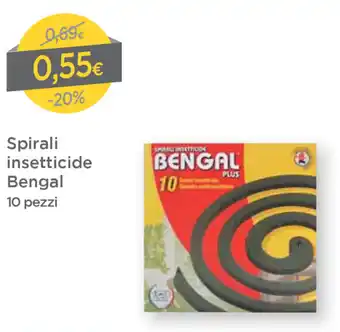 DPiù Bengal Spirali insetticida 10 pezzi offerta