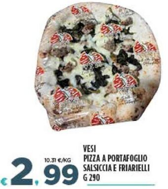 VESI PIZZA A PORTAFOGLIO SALSICCIA E FRIARIELLI G 290
