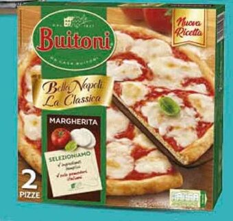 Deco Supermercati BUITONI 2 PIZZE MARGHERITA BELLA NAPOLI G 650 offerta