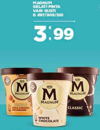 Deco Supermercati MAGNUM GELATI PINTA VARI GUSTI G 297/303/310 offerta