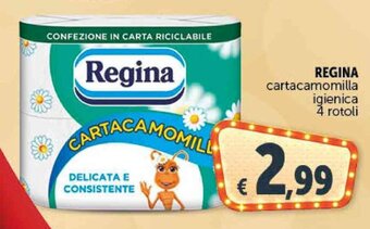 Deco Supermercati REGINA cartacamomilla igienica 4 rotoli offerta