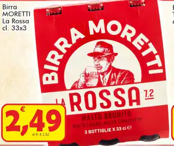 Paghi Poco Moretti La Rossa Birra 33x3 cl. offerta