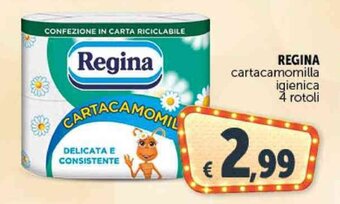 Deco Supermercati REGINA cartacamomilla igienica 4 rotoli offerta