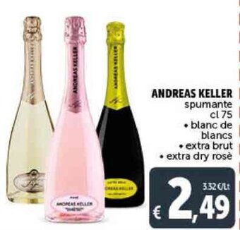 Deco Supermercati ANDREAS KELLER spumante cl 75 offerta