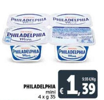 Deco Supermercati PHILADELPHIA mini 4 x g 35 offerta