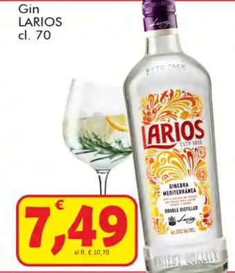 Paghi Poco Larios Gin 70cl offerta