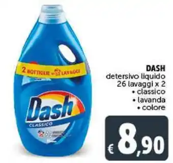 Deco Supermercati DASH detersivo liquido 26 lavaggi x 2 classico offerta