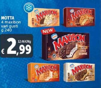 Deco Supermercati MOTTA 4 maxibon vari gusti g 240 offerta