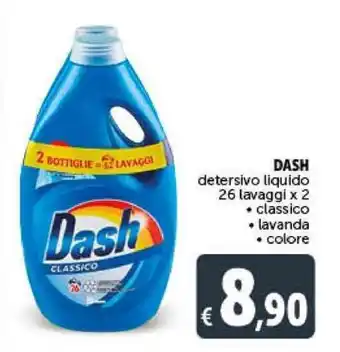 Deco Supermercati DASH detersivo liquido 26 lavaggi x 2 offerta