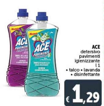 Deco Supermercati ACE detersivo pavimenti igienizzante 1 l offerta