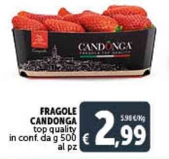 Deco Supermercati FRAGOLE CANDONGA g 500 offerta