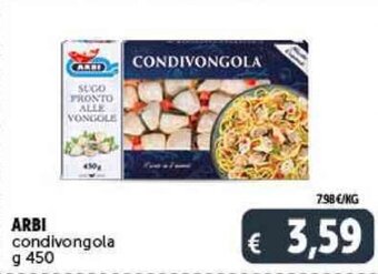 Deco Supermercati ARBI condivongola g 450 offerta