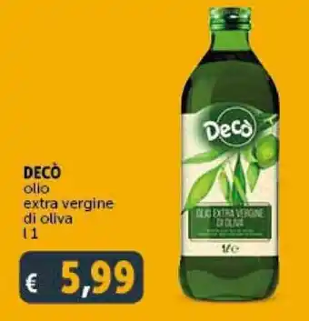 Deco Supermercati DECO olio extra vergine di oliva 1 l offerta