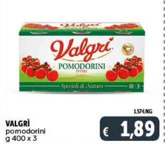 VALGRI pomodorini g 400 x 3