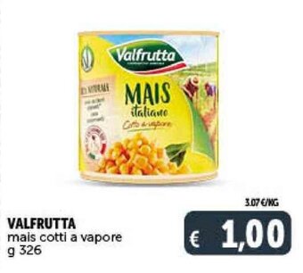 Deco Supermercati VALFRUTTA mais cotti a vapore g 326 offerta