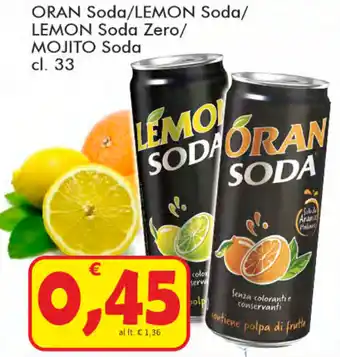 Paghi Poco Oran Soda/Lemon Soda/Lemon Soda Zero/Mojito Soda 33cl. offerta