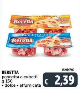 Deco Supermercati BERETTA pancetta a cubetti g 150 offerta