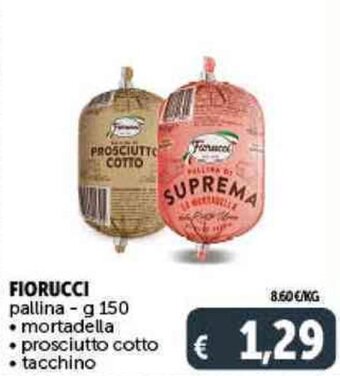 Deco Supermercati FIORUCCI pallina - g 150 offerta
