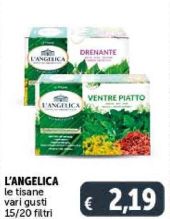 L'ANGELICA le tisane vari gusti 15/20 filtri