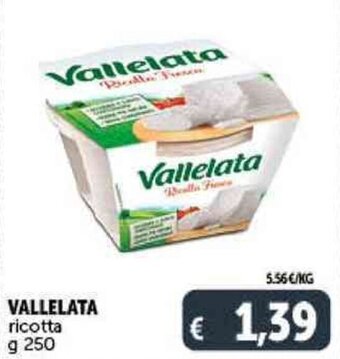Deco Supermercati VALLELATA ricotta g 250 offerta