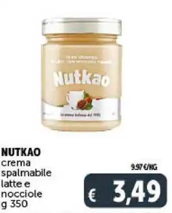 Deco Supermercati Nutkao crema spalmabile latte nocciole g 350 offerta