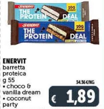 Deco Supermercati ENERVIT barretta proteica g 55 offerta