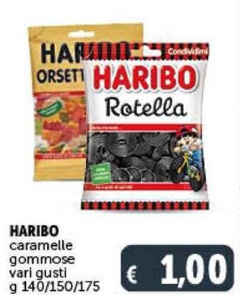 Deco Supermercati HARIBO caramelle gommose vari gusti g 140/150/175 offerta