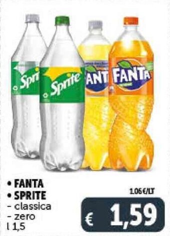 Deco Supermercati FANTA SPRITE l 1,5 offerta