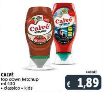 Deco Supermercati CALVÈ top down ketchup ml 430 offerta