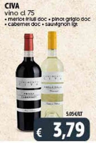 Deco Supermercati CIVA vino cl 75 offerta