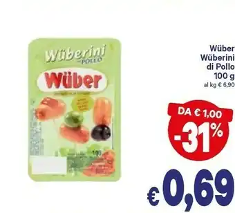 A&O Wuber Ini Di Pollo 100 G(ml) offerta